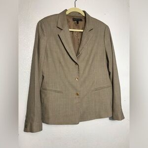 Lafayette 148 New York Tan Blazer Jacket 14